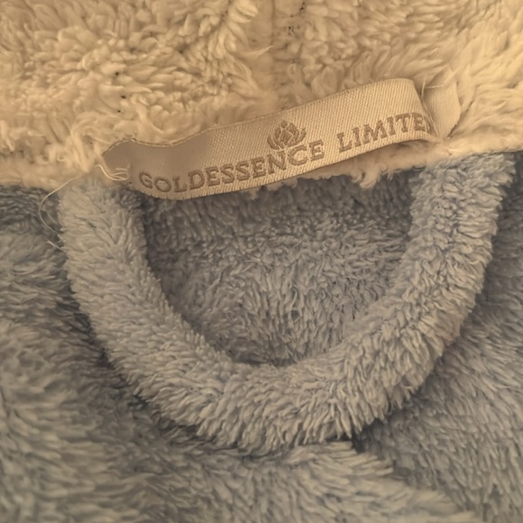 Light Blue Fluffy Robe - Picture 2 of 3